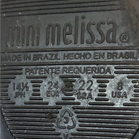 Mini Melissa Black Big Eyes Owl Shoes Girls Size 8 - Picture 6 of 14